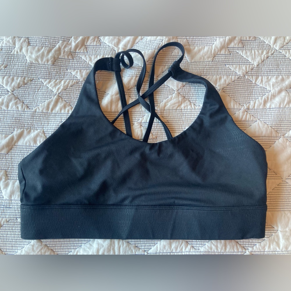 Zyia Light n Strappy Black Venom Bra